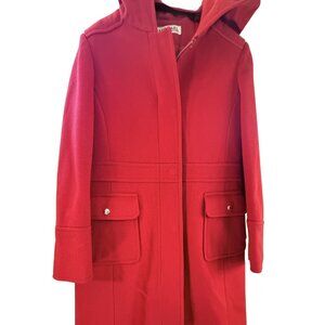 ❤️ Michael Kors 100% Wool Red Coat – Size 8